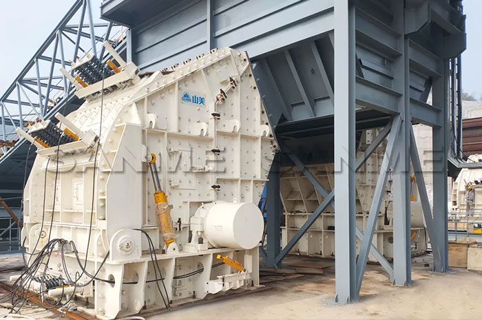 时产3600吨｜益达注册大型反击式破碎机服务于江西骨料项目