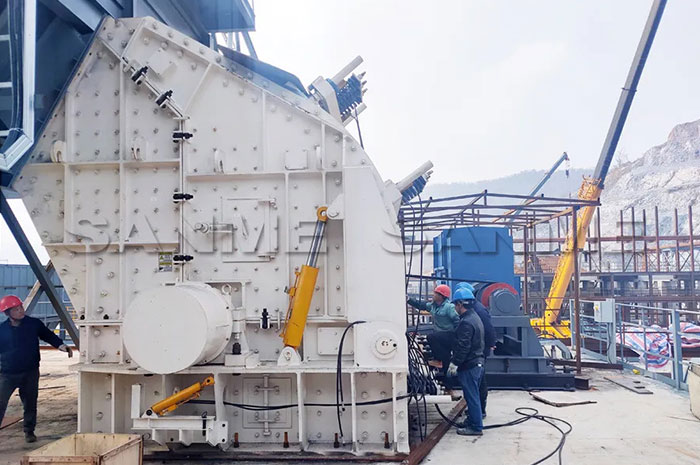 时产3600吨｜益达注册大型反击式破碎机服务于江西骨料项目