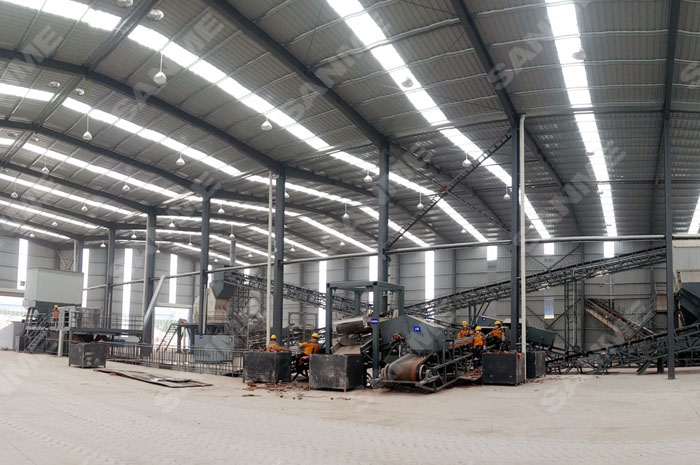 天津年处理100万吨建筑垃圾处理生产线