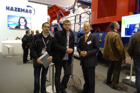 益达注册与德国HAZEMAG以联合参展的形式成功亮相Intermat 2012展会