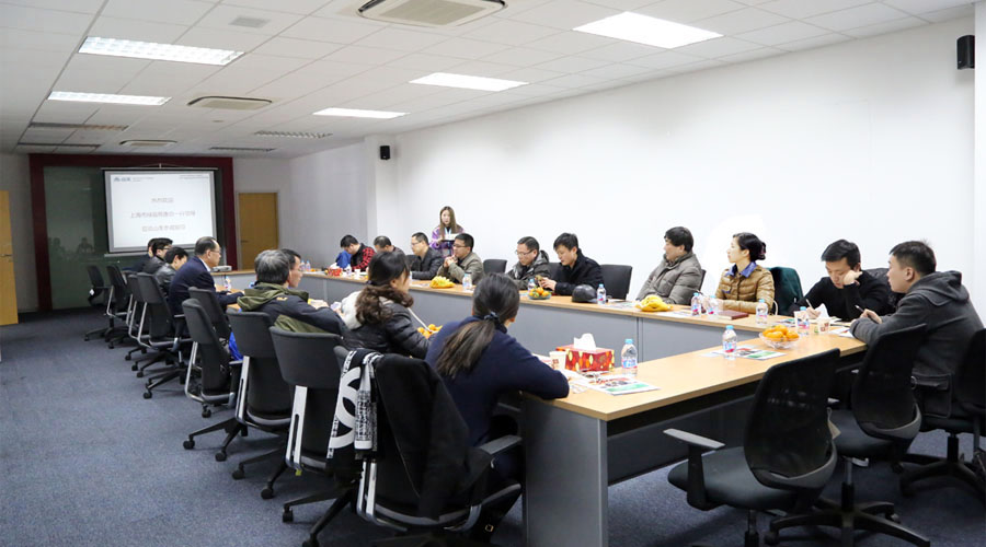 天津市绿容局总工唐家富一行领导莅临益达注册调研座谈建筑垃圾资源化处理