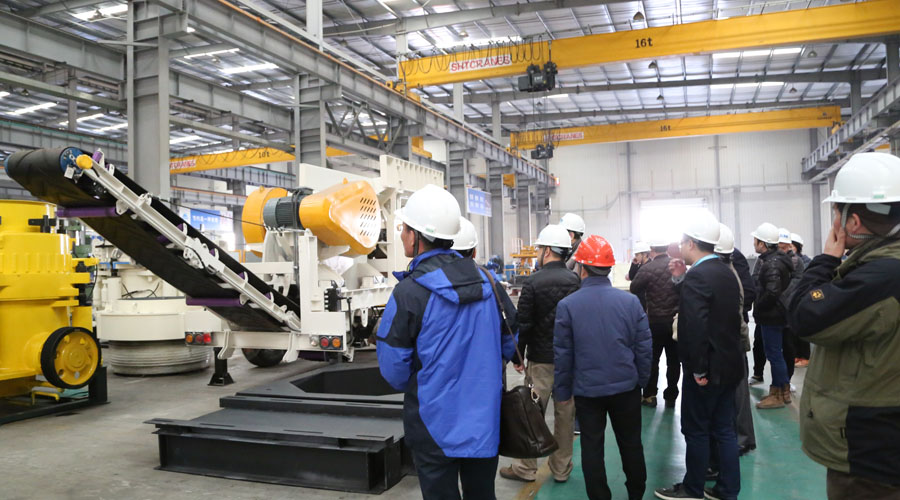 天津市绿容局总工唐家富一行领导莅临益达注册调研座谈建筑垃圾资源化处理