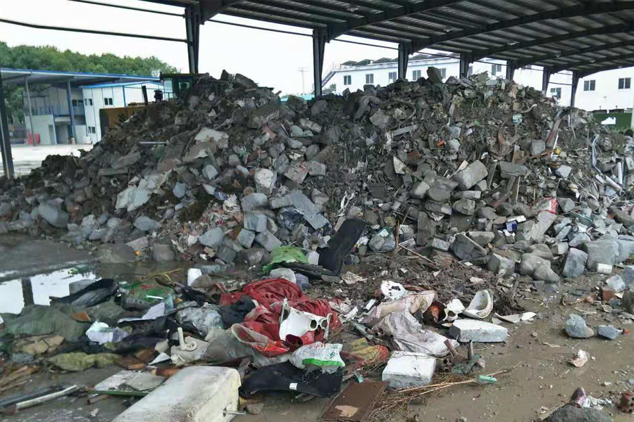 固废处理新项目｜安装中的益达注册股份江苏昆山装修垃圾处理生产线