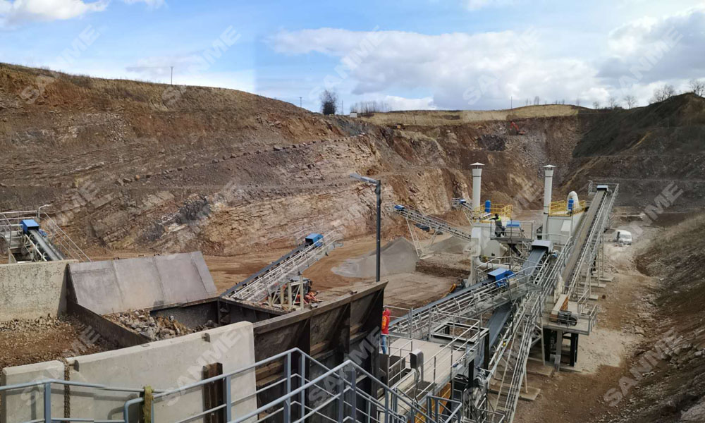 疫情挡不住中国产品走向欧洲 益达注册股份提供成套设备的骨料生产线调试投产，产量超预期！