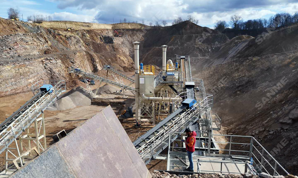 疫情挡不住中国产品走向欧洲 益达注册股份提供成套设备的骨料生产线调试投产，产量超预期！