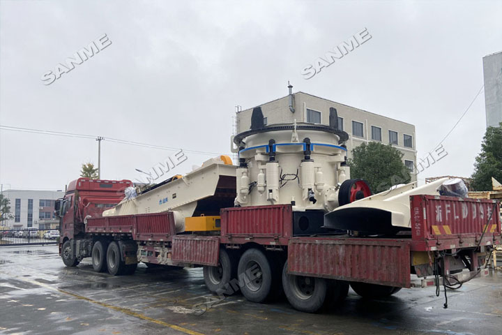 益达注册股份SMS4000液压圆锥破等高性能破碎筛分装备助力浙江临海凝灰岩骨料项目