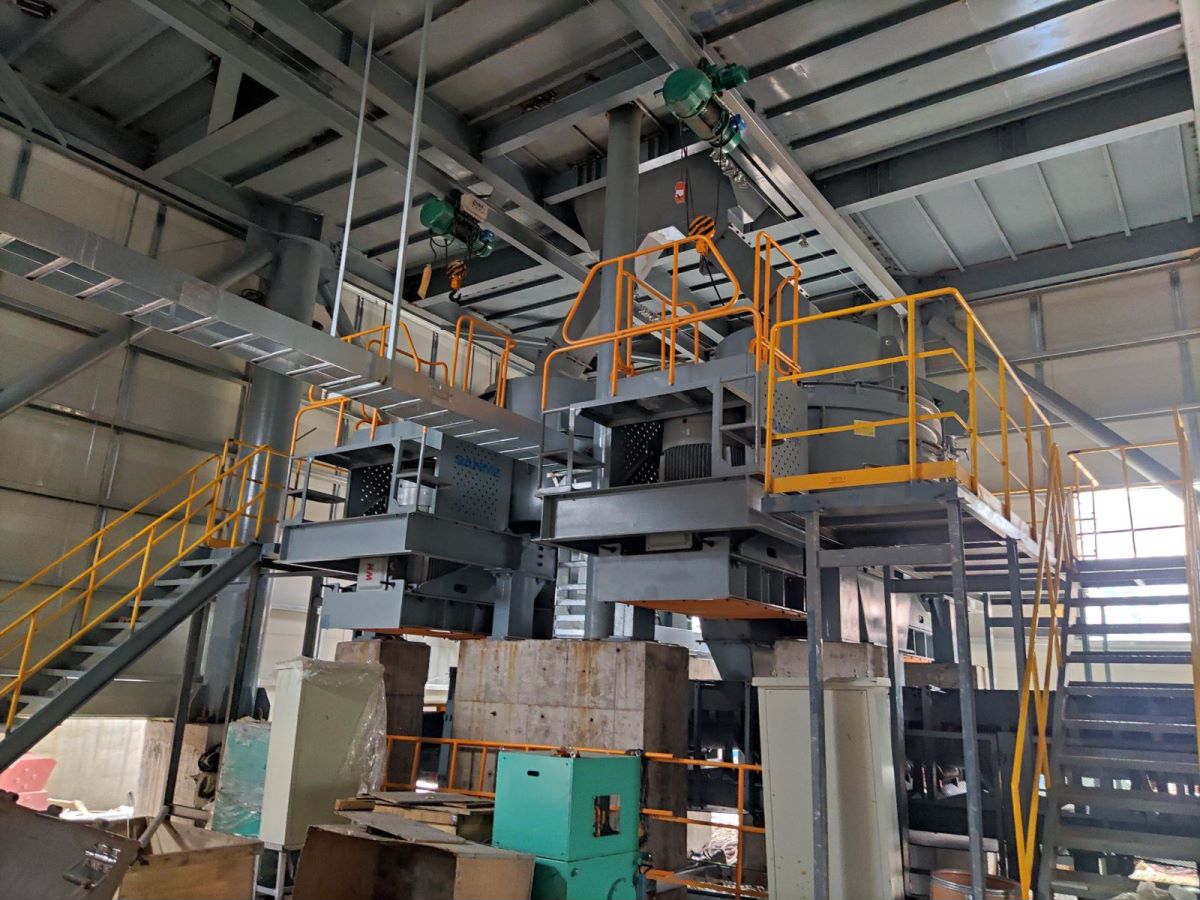 湖南常德澧县S系列精品楼站式机制砂生产系统